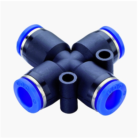 Technifit Fitting, PTC, Union Cross, 6mm PZA06